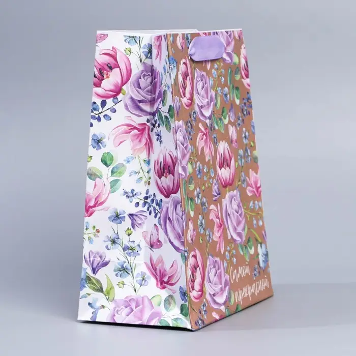 Пакет подарочный крафтовый, упаковка, «8 марта», MS 23 х 18 х 10 см Пакет подарочный крафтовый, упаковка, «8 марта», MS 23 х 18 х 10 см