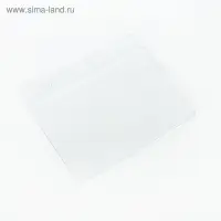 Бейдж - карман горизонтальный, внешний размер 110×90 мм, внутренний размер 105×60 мм, 25 мкр с защёлкой зип