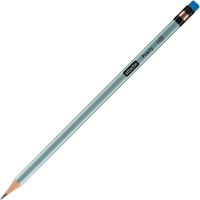 Карандаш чернографитный Attache Pearly HB, ласт, трехгр, дерево, в асс