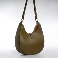 Сумка женская багет TEXTURA на молнии, 27&times;9&times;23 см, хаки