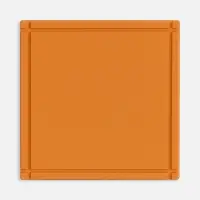 Лейбл из ПВХ Dzeta, L, оранжевый