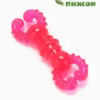 Жевательная игрушка для собак&laquo;Краб&raquo;, прозрачная, 12 см, TPR, розовая