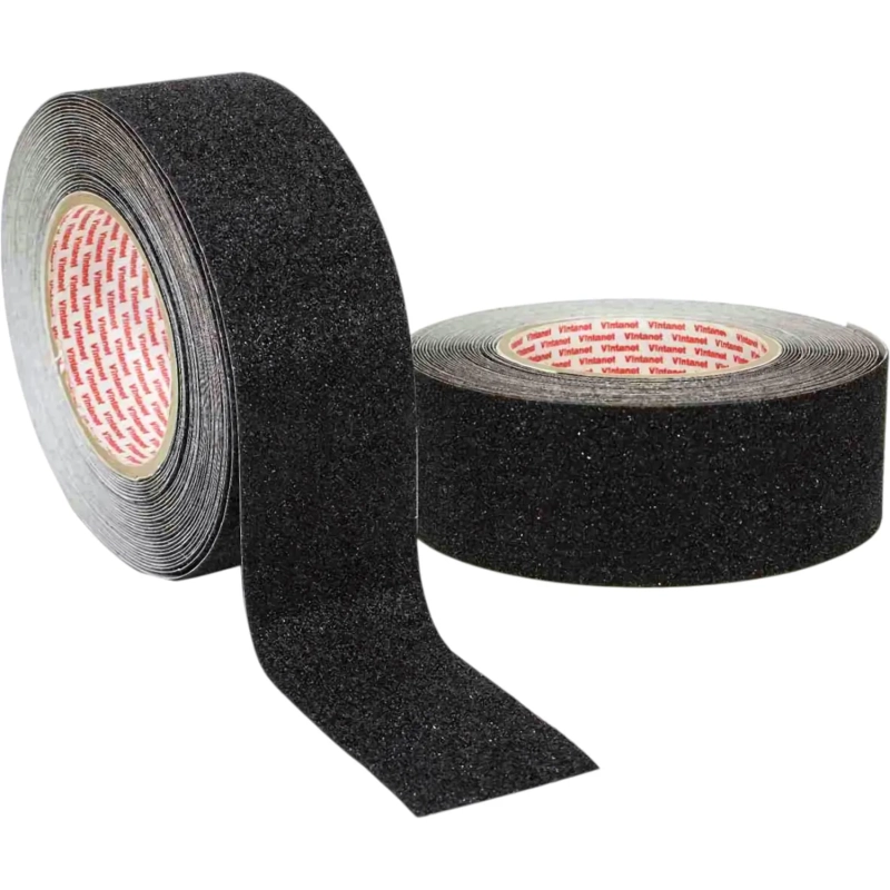 Клейкая лента противоскользящая AS60 Vintanet,сред.зерн.,черная,50мм х 10м