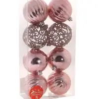 Ёлочные игрушки &laquo;Ажур&raquo;, шары новогодние, d=8 см, набор 8 шт.