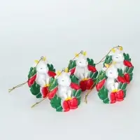 Елочная игрушка, полистоун &laquo;Козлик в венке&raquo;, 5 шт.