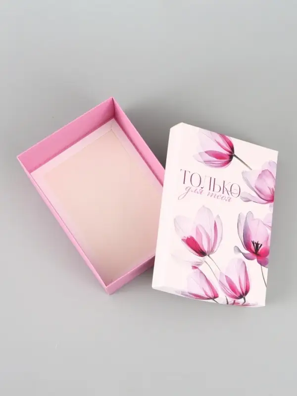 Коробка подарочная складная &laquo;Цветы&raquo;, 21&times;15&times;7 см