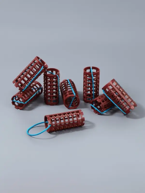 Бигуди на резинке, d=2.7 см, 8 шт., МИКС