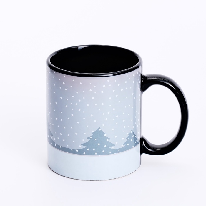 Кружка новогодняя хамелеон Дорого внимание «Счастливого Нового года», 350 мл