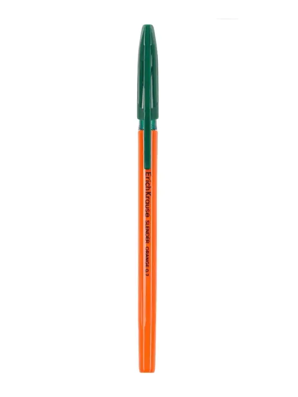 Ручка шариковая ErichKrause Slender Stick Orange, Super Glide, 0.7 мм, зелёная Ручка шариковая ErichKrause Slender Stick Orange, Super Glide, 0.7 мм, зелёная