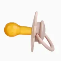 Соски-пустышки, от 6 мес., латекс, классические, в контейнере, набор из 2 шт., нюд/персиковый, M&B