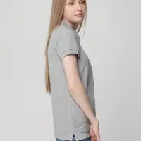 Рубашка поло женская Virma lady, серый меланж, размер XXL