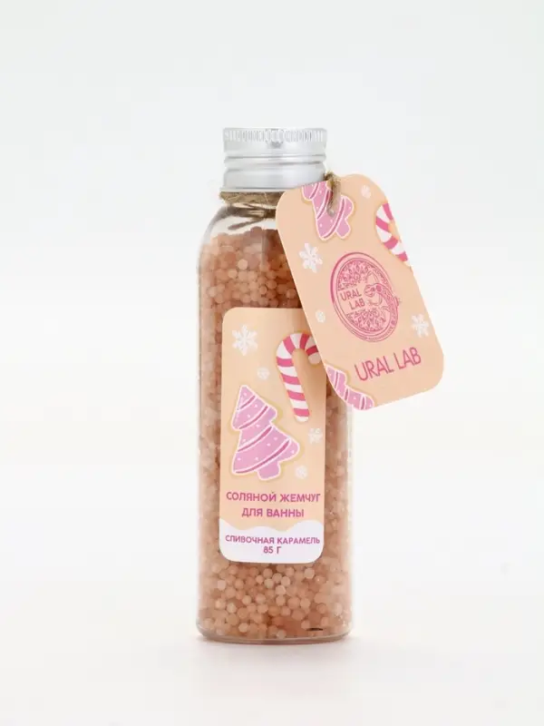 Жемчуг для ванны во флаконе, 85 гр, аромат сливочная карамель, URAL LAB Жемчуг для ванны во флаконе, 85 гр, аромат сливочная карамель, URAL LAB