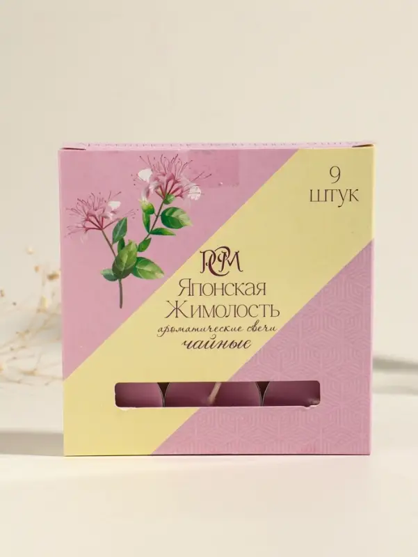 Набор свечей ароматических чайных &laquo;Японская жимолость&raquo;, 9 шт.