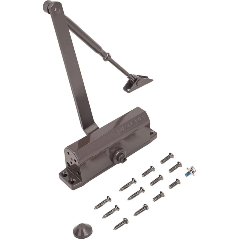 Доводчик дверной NOTEDO DC-080 BROWN 60-120 кг корич. (10)