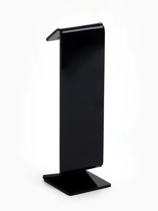 Подставка под серьги, кольцо, 4&times;4&times;13 см, 2 мм, чёрная