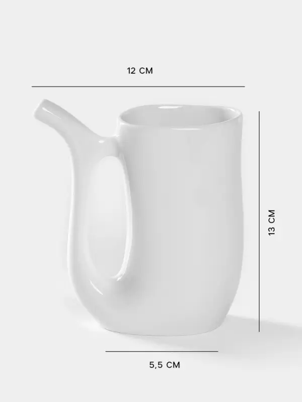 Кружка Добрушский завод &laquo;Бельё&raquo;, 230 мл, фарфор, белая