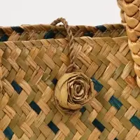 Сумка плетёная из пандана и водного гиацинта, 38&times;14&times;40 см