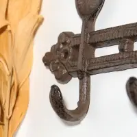 Крючки настенные &laquo;Столовые приборы&raquo;, ключница декоративная, чугун, 28.5&times;12.5&times;3.8 см