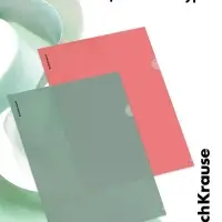 Папка-уголок А4, 160 мкм, ErichKrause Glossy Classic, прозрачная, микс