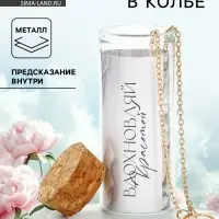 Кулон в колбе с предсказанием &laquo;Вдохновляй&raquo;, 9&times;6 см
