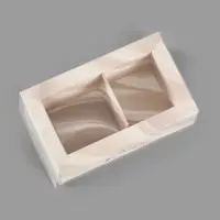 Коробка для 2 конфет с ячейками &laquo;Классика&raquo;, 10&times;6&times;3 см