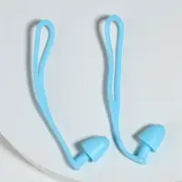 Беруши, 10×1.3 см, в футляре, пара, силиконовые, голубой
