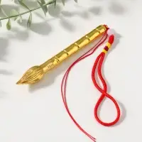 Набор нэцкэ фигурок 2 шт. &laquo;Пагода литературы&raquo;, металл под золото, подарочные