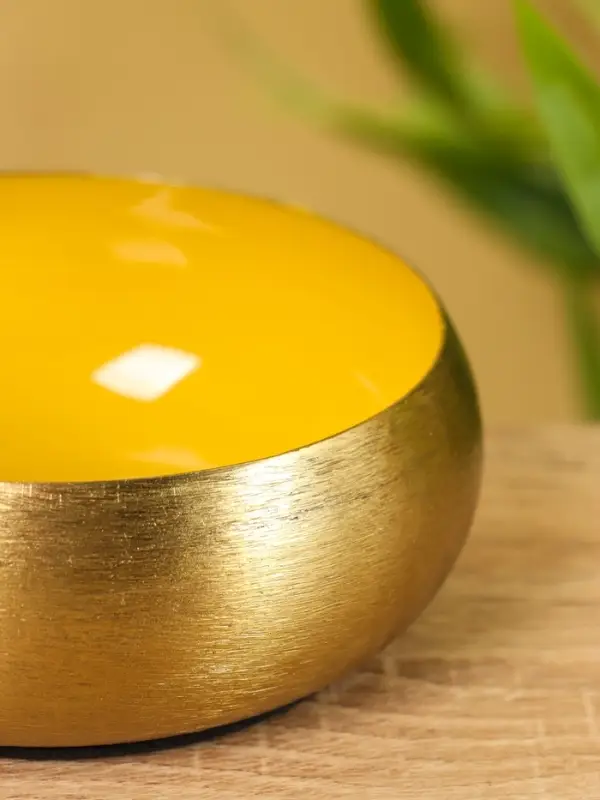 Подсвечник с золотым покрытием, 11×11×4 см