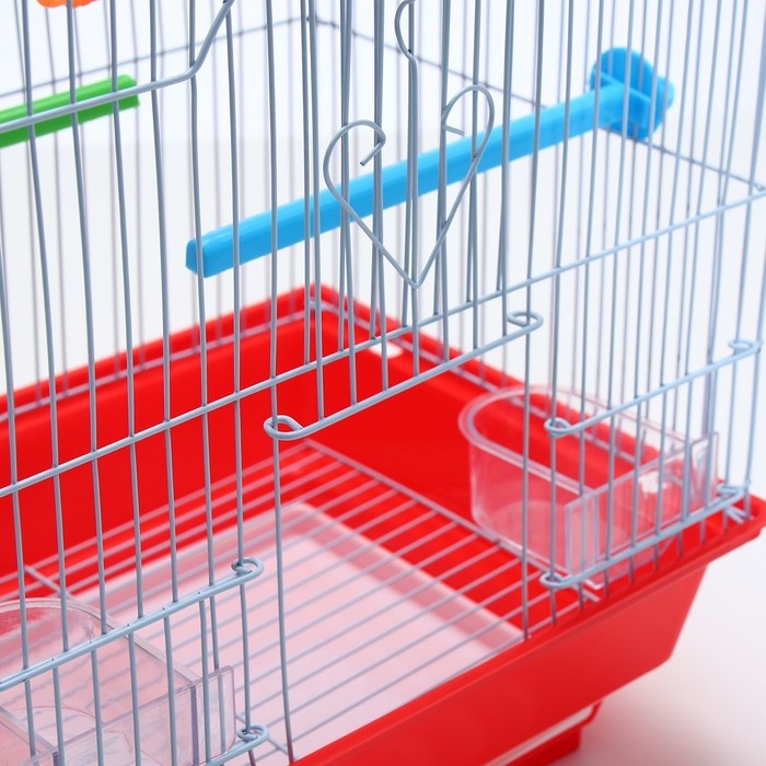 Клетка для птиц укомплектованная Bd-1/4f, 30 х 23 х 39 см, красная Клетка для птиц укомплектованная Bd-1/4f, 30 х 23 х 39 см, красная