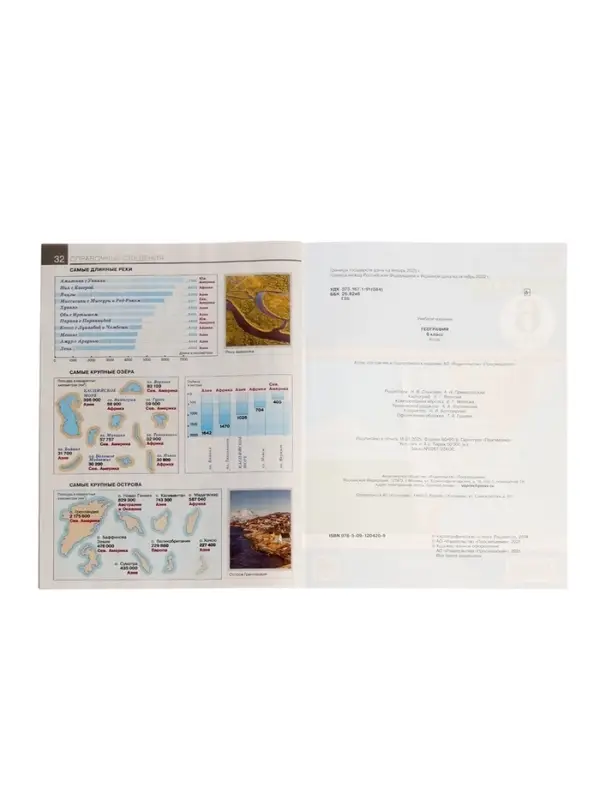 Атлас &laquo;География&raquo; 6 класс, новые границы