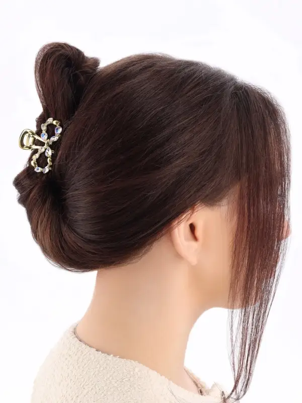 Крабик для волос &laquo;Кэли&raquo;, бант, 5 см, золотистый