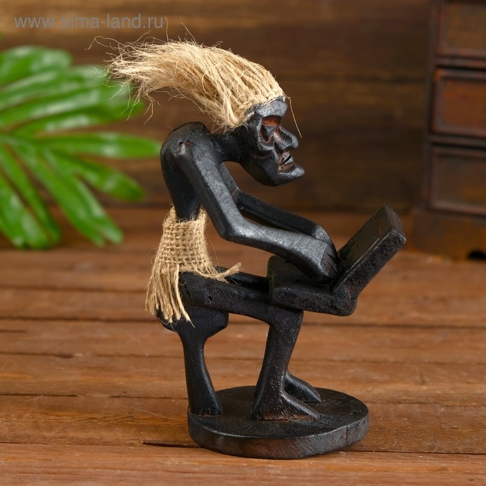 Сувенир дерево Сувенир дерево "Абориген-айтишник" 15х13х7 см