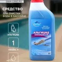 Средство для очистки воды в бассейне Aqualand, от водорослей, не пенящийся М, 1 л