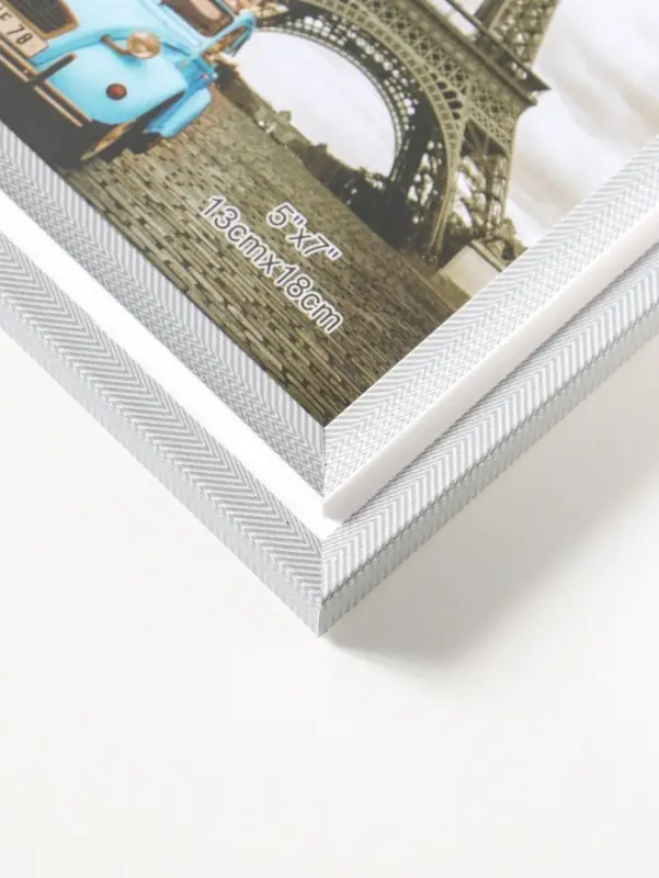 Фоторамка пластик 13х18 см "Остин" бело-серый 21,5х16,5х1,5 см