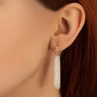 Серьги металл &laquo;Цепи&raquo;, сборка, цвет серебряно-золотой, 2 см