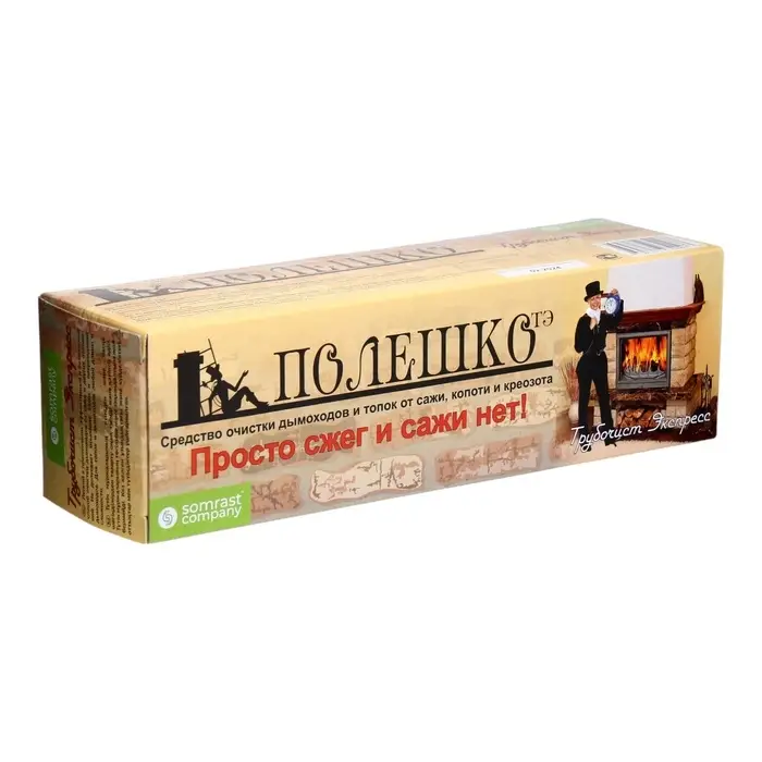 Средство для очистки дымоходов от сажи &laquo;Трубочист экспресс&raquo;, полешко, 1 шт.