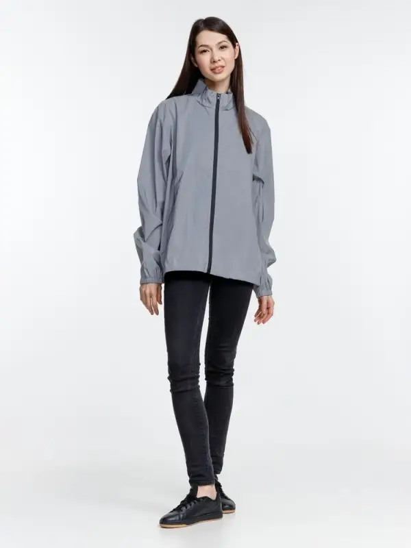 Ветровка Manifest 2.0 из светоотражающей ткани, серая, размер XS/S Ветровка Manifest 2.0 из светоотражающей ткани, серая, размер XS/S