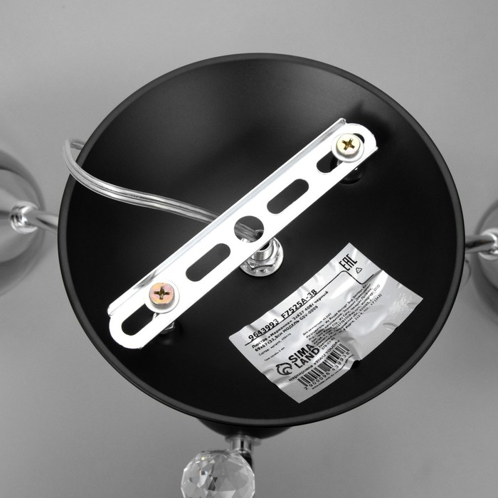 Люстра Люстра "Марианна" 3хЕ27 40Вт черный 69х69х32,5см BayerLux