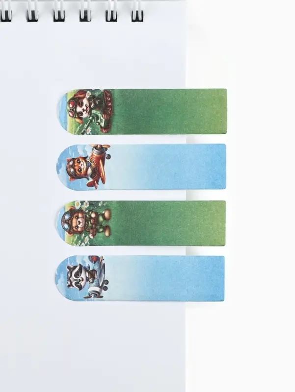 Стикеры-закладки с липким краем 4 шт., 20 л &laquo;Отважному защитнику!&raquo;