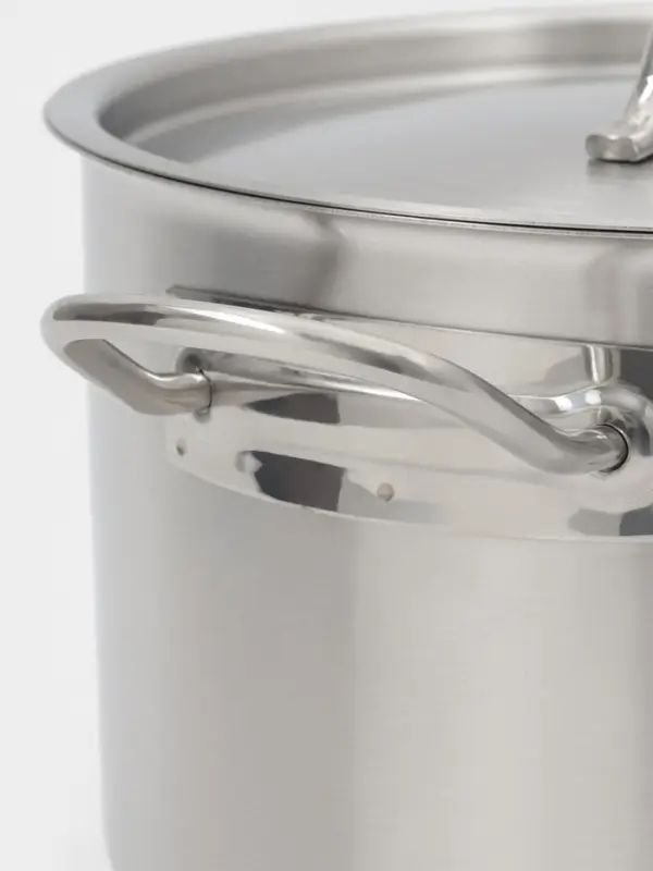 Ковш Hanna Kn&ouml;vell, 5.1 л, d=22, h=13.5 см, с крышкой, толщина стенки 0.8 мм, индукция, нержавеющая сталь