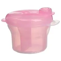 Контейнер для хранения детского питания Крошка Я, 3 секции по 75 мл., 9.5&times;8.5 см, 225 мл., розовый