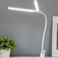 Настольная лампа RISALUX &laquo;Семи&raquo;, LED 5 Вт, 6000К, 7.5&times;10.5&times;65 см, белый