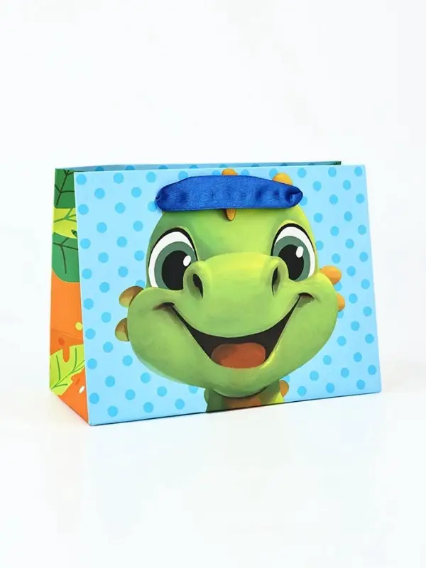 Пакет подарочный «Динозаврик», 19.5 х 14.5 х 8.5 см Пакет подарочный «Динозаврик», 19.5 х 14.5 х 8.5 см