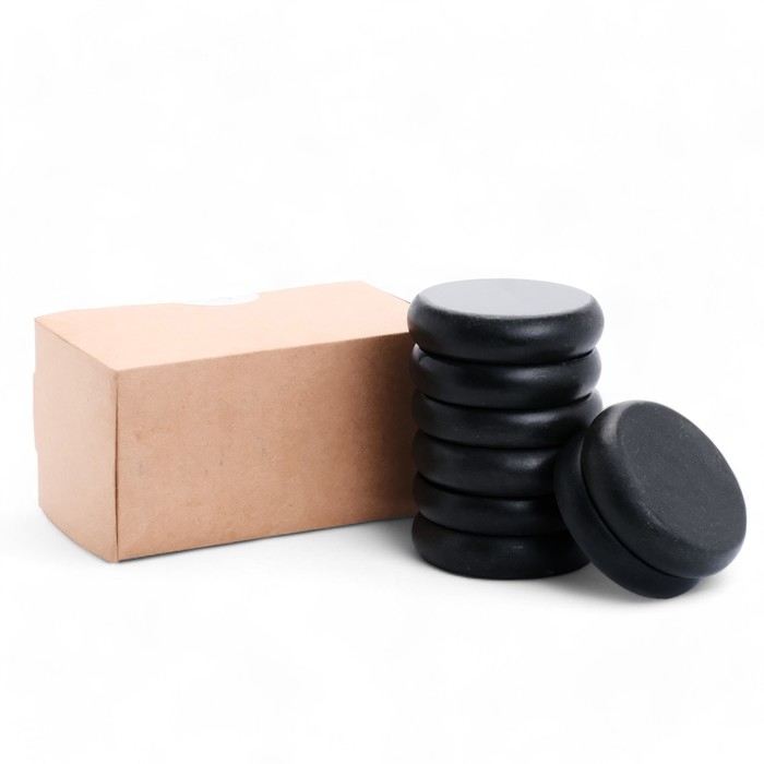 Набор массажных камней из базальта, 8 шт, 8 см Набор массажных камней из базальта, 8 шт, 8 см