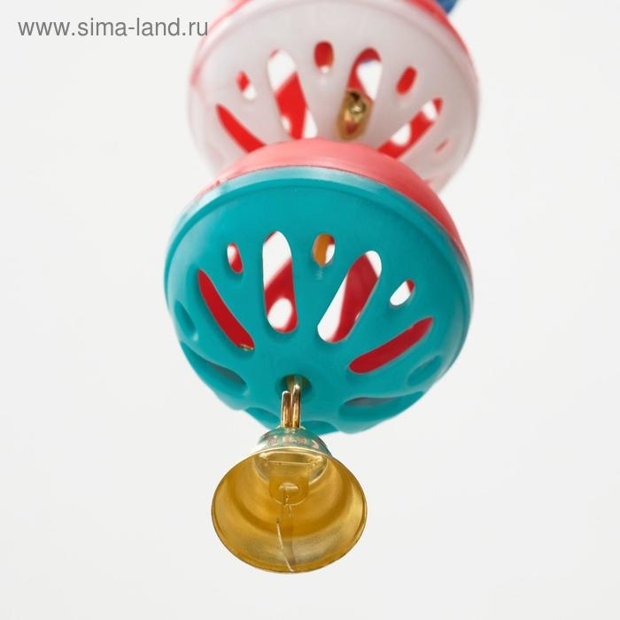 Игрушка для попугая  Игрушка для попугая "Забава" с 3 шариками, микс