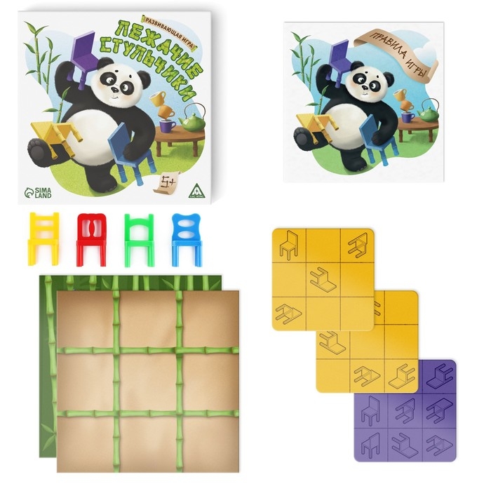 Настольная игра развивающая «Лежачие стульчики», 30 карт, 5+ Настольная игра развивающая «Лежачие стульчики», 30 карт, 5+