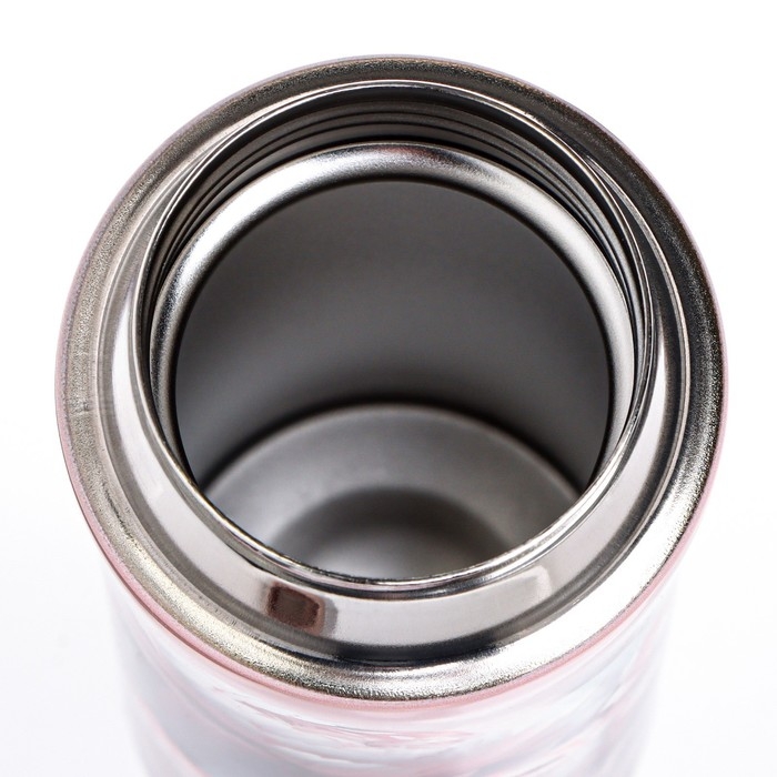 Термокружка, 350 мл, Style "Цветы", сохраняет тепло до 8 ч