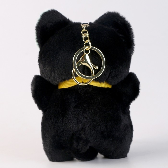 Мягкая игрушка «Котик», 12 см, цвет чёрный Мягкая игрушка «Котик», 12 см, цвет чёрный