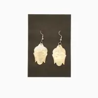 Серьги "Будда" ракушка 5,5х2 см Серьги "Будда" ракушка 5,5х2 см