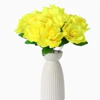 Цветы искусственные &laquo;Роза жёлтая&raquo;, h=40 см